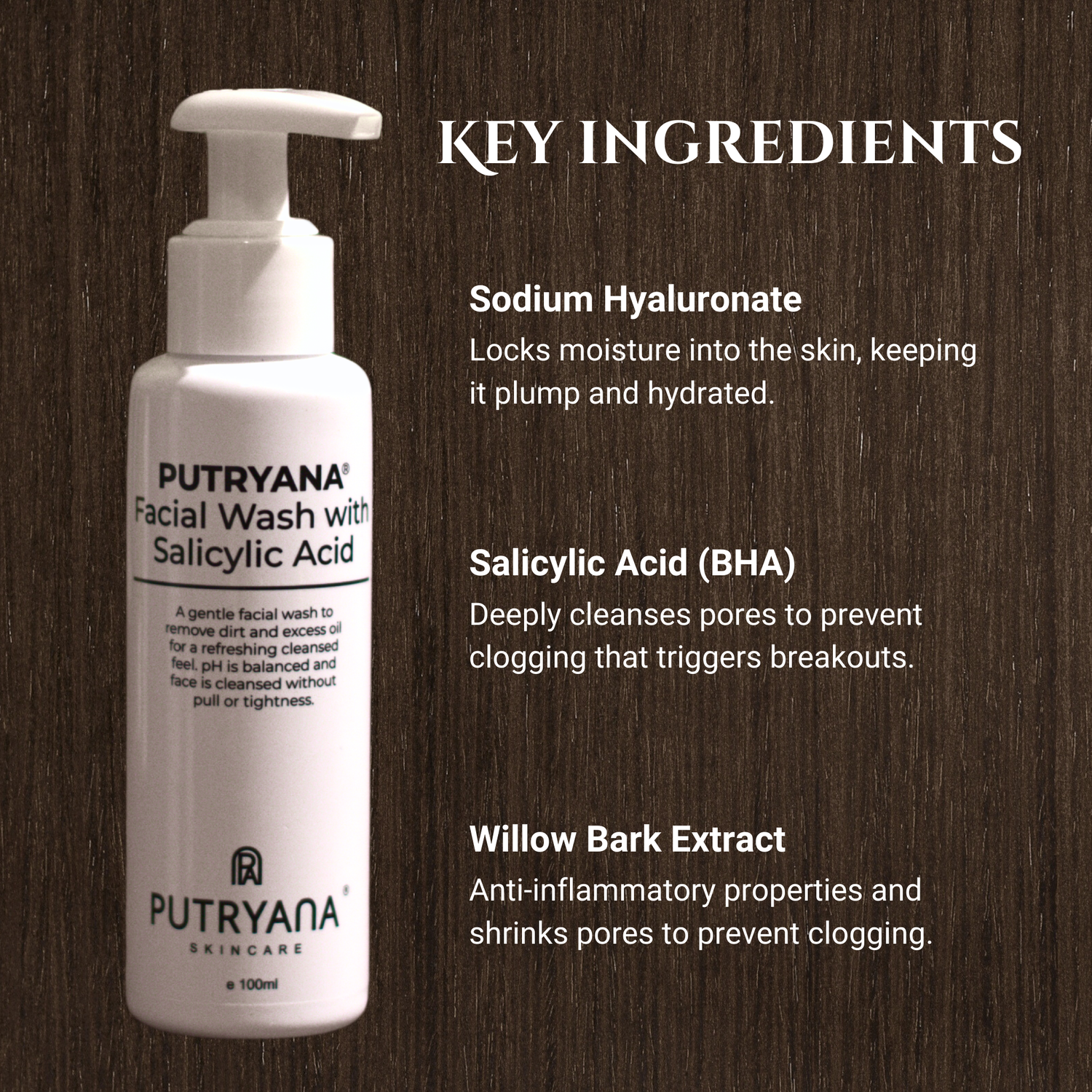 Salicylic Acid (BHA) Face Wash (100ml)