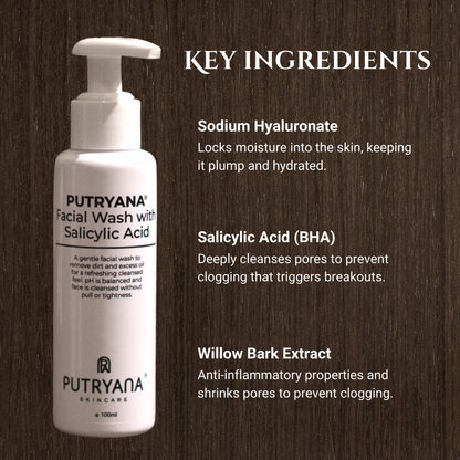 Salicylic Acid (BHA) Face Wash (100ml)