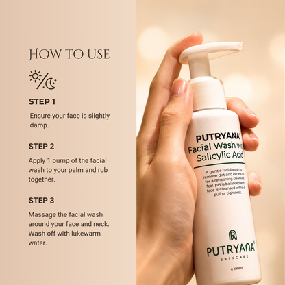 Anti-Acne Face Wash + Salicylic Acid (BHA)  (100ml)